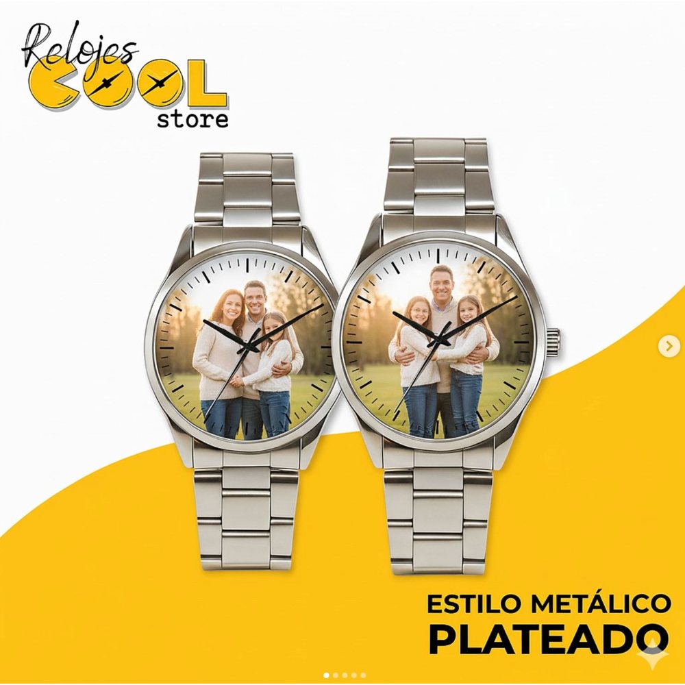 Set Metálico Plateado para Familia o Pareja